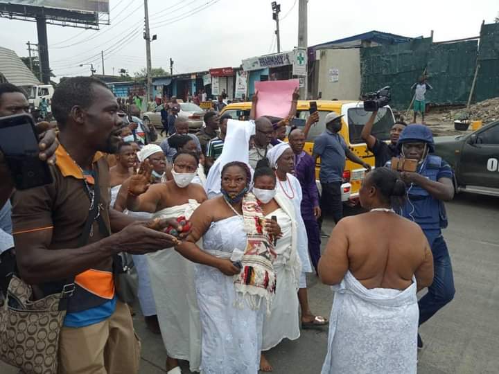 ...Salutes Yoruba Women who led the rally from the front, says "the struggle continues"