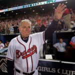FILE - Atlanta Braves manager Bobby Cox waves to fans after a loss to the San Francisco Giants in Game 4 of baseball's National League Division Series in Atlanta, Oct. 11, 2010. (AP Photo/Dave Martin, File)